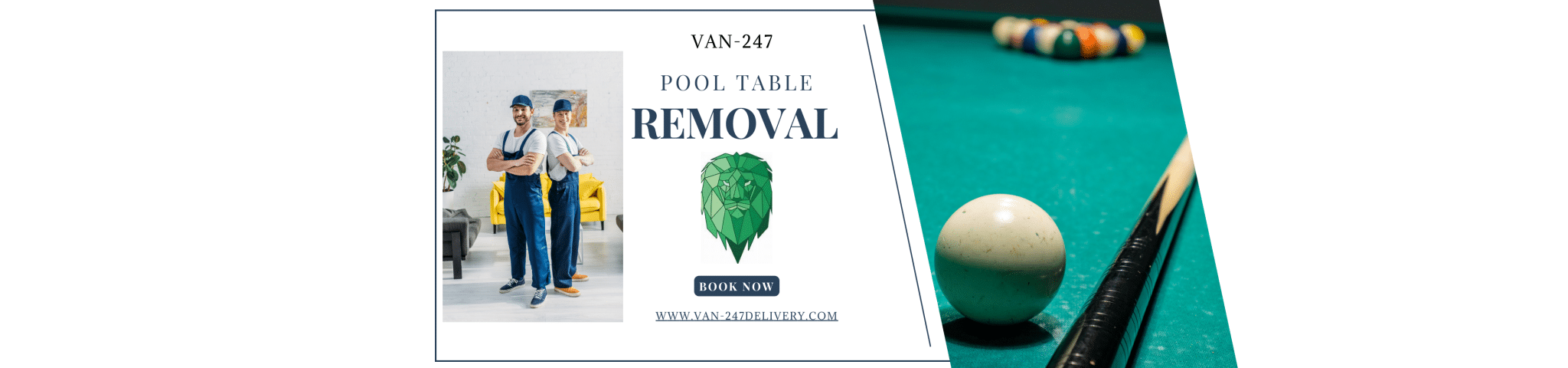Pool table removal