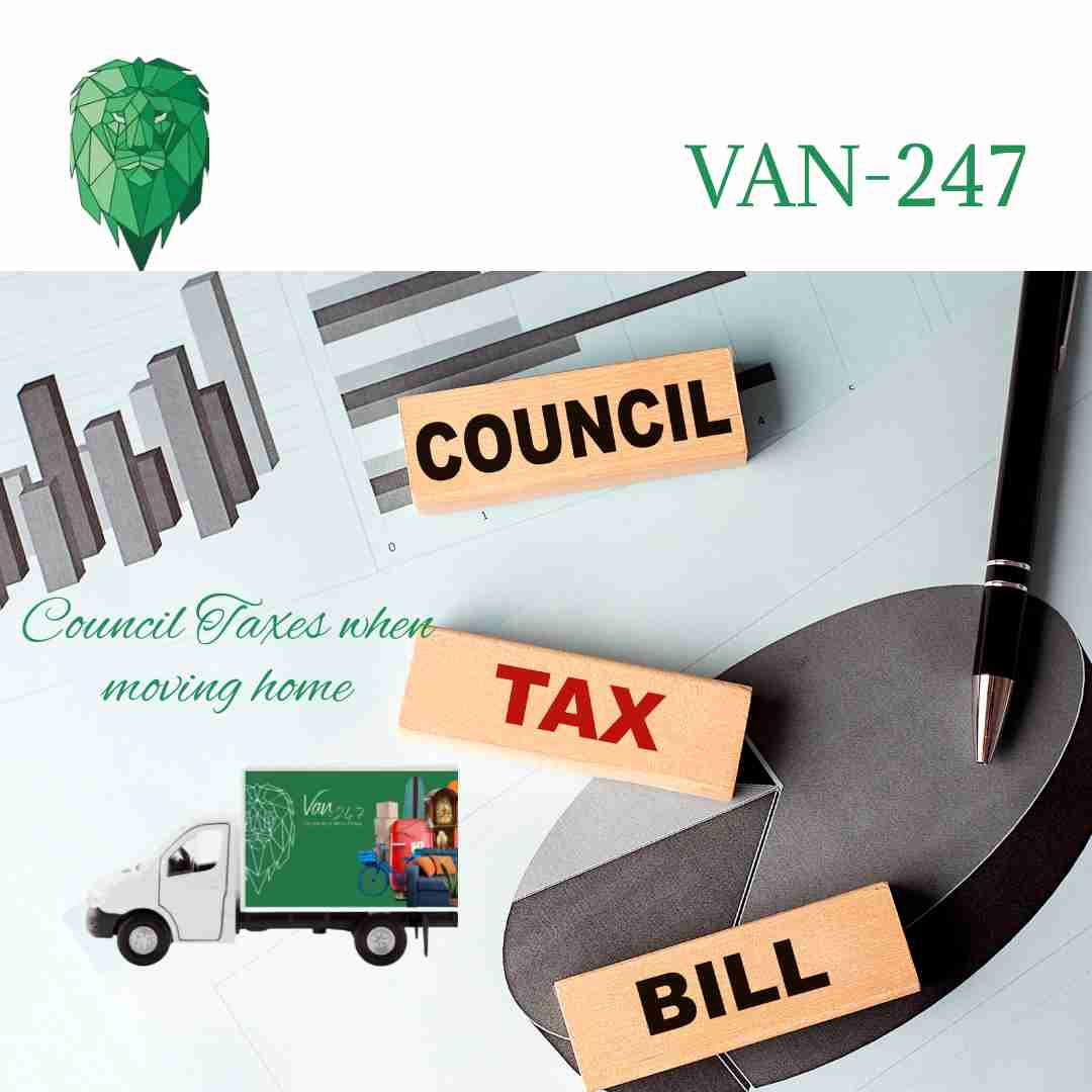 Council taxes when moving house UK How much is council tax Van247