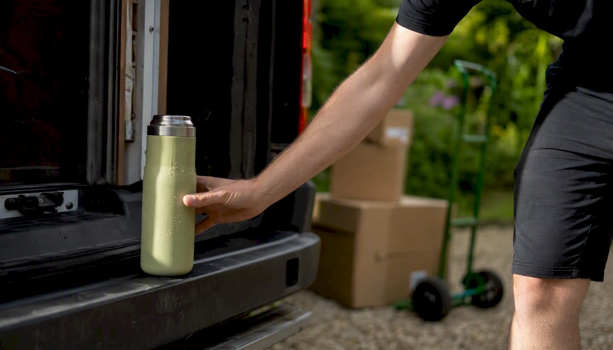 Refreshing cold drink for movers on UK moving day