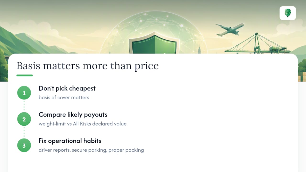 Why the basis of cover matters more than the price tag — overview diagram