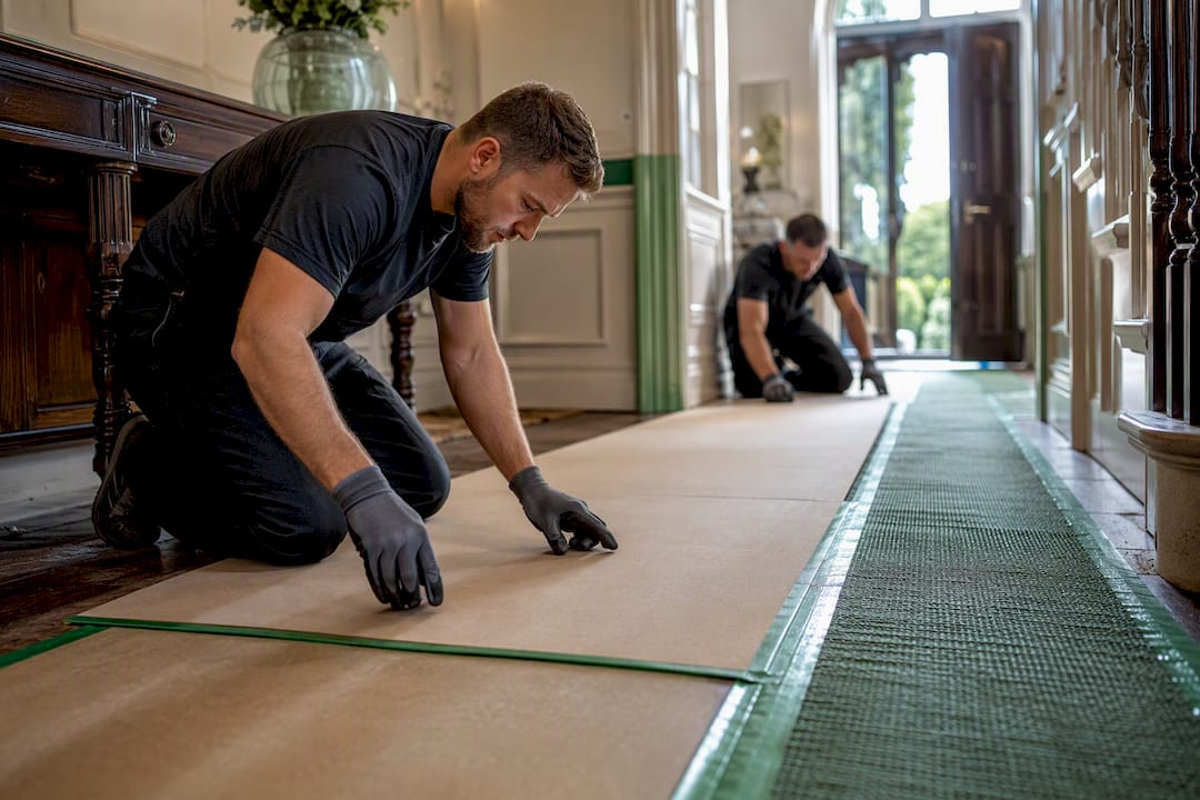 protect floors during move