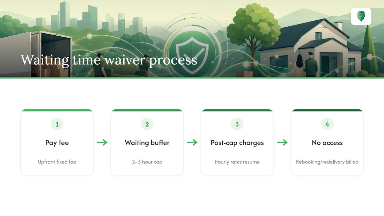 Waiting waiver buffer and rebooking process