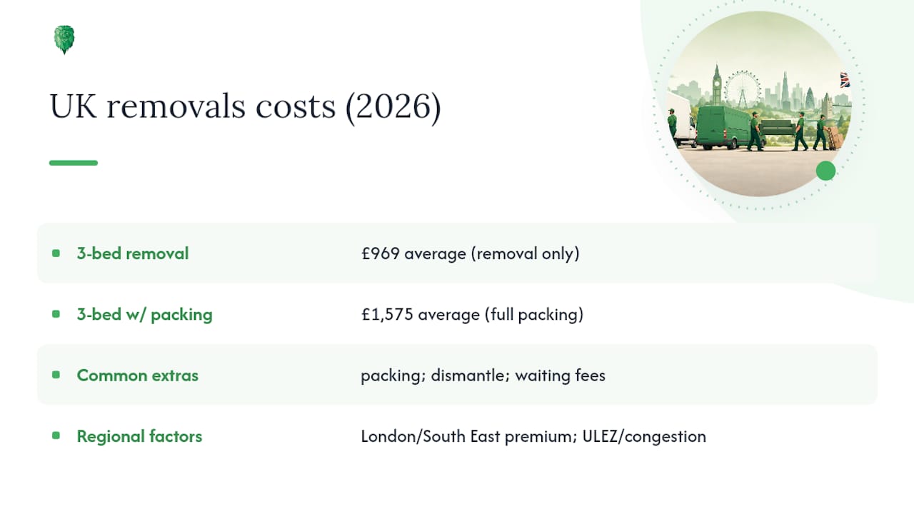 What do UK removals actually cost in 2026? — overview diagram