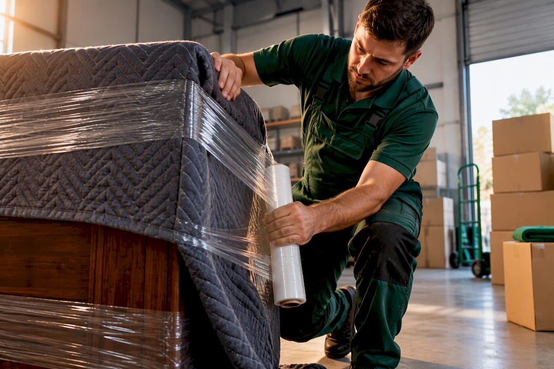 how movers wrap furniture