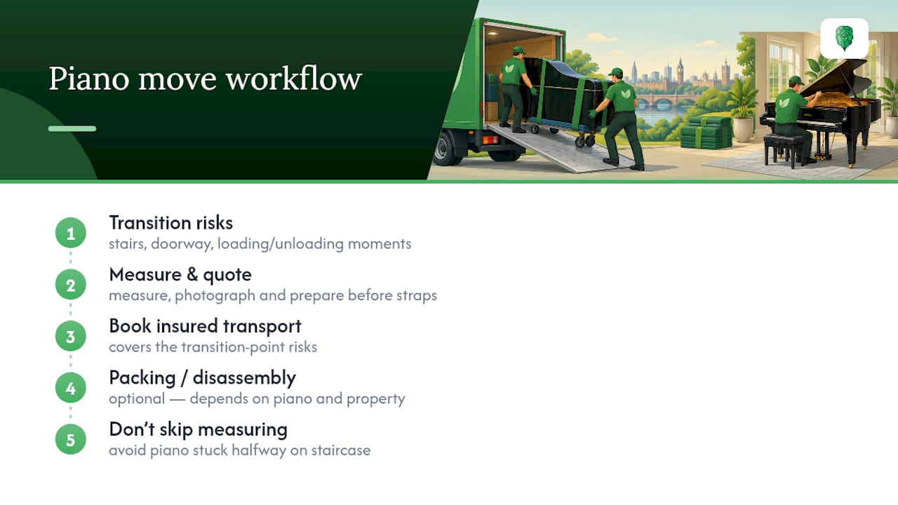 What movers actually get right about piano logistics — overview diagram