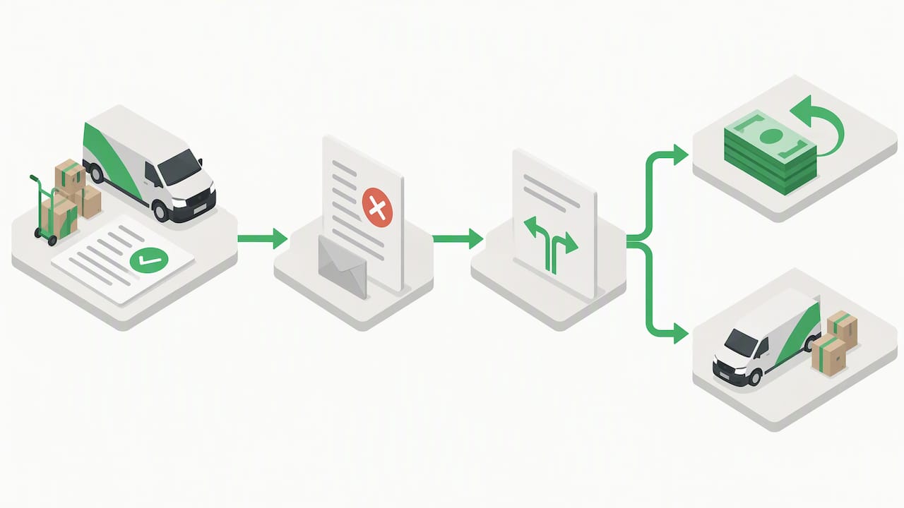 Four-stage mover cancellation remedy process