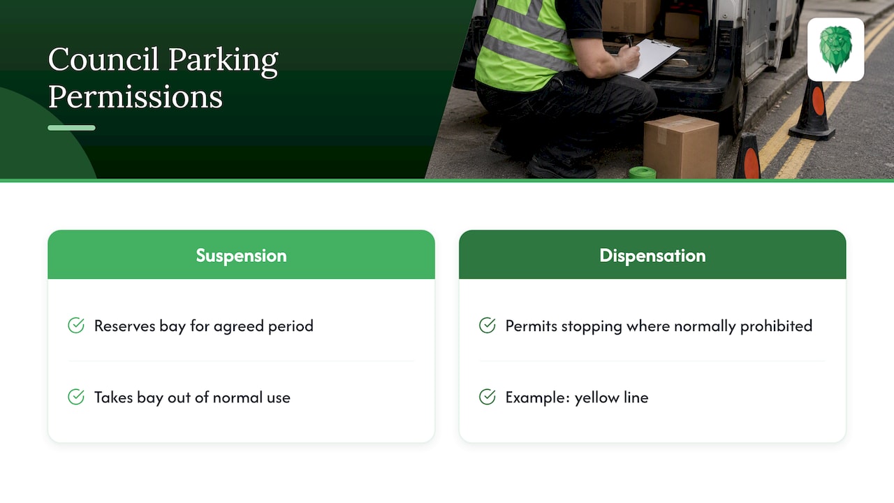 How bay suspensions differ from dispensations